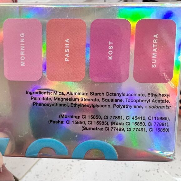 ToyFactory Squalane Powder Four(4!) Blush Palatte w built in mirror “Sunset” NEW - Picture 4 of 9